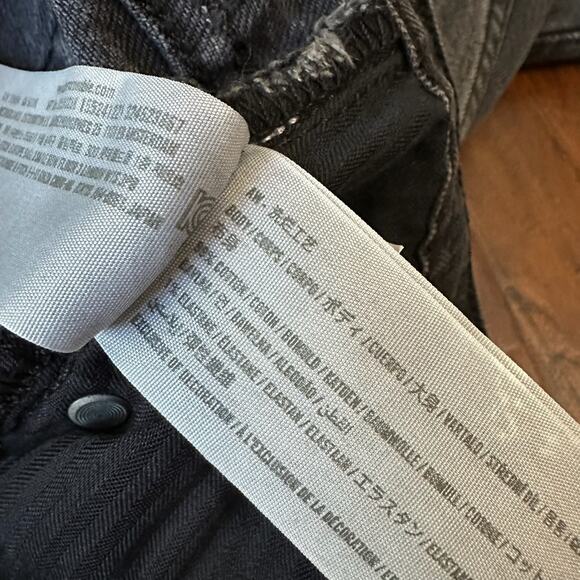 ABERCROMBIE & FITCH The 90s Straight Jeans Black Ultra High Rise - Picture 10 of 13